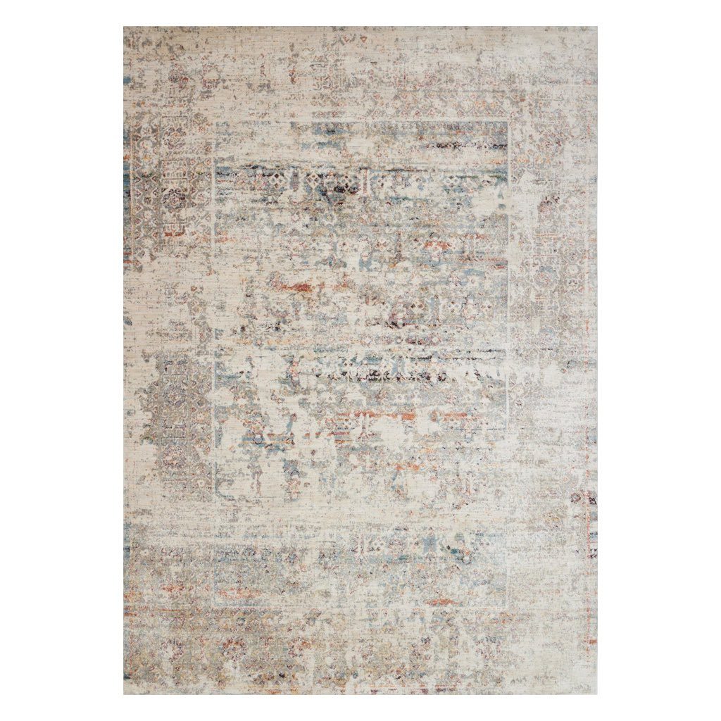 Ivory Granite Loloi Javari JV 01 Durable Area Rug