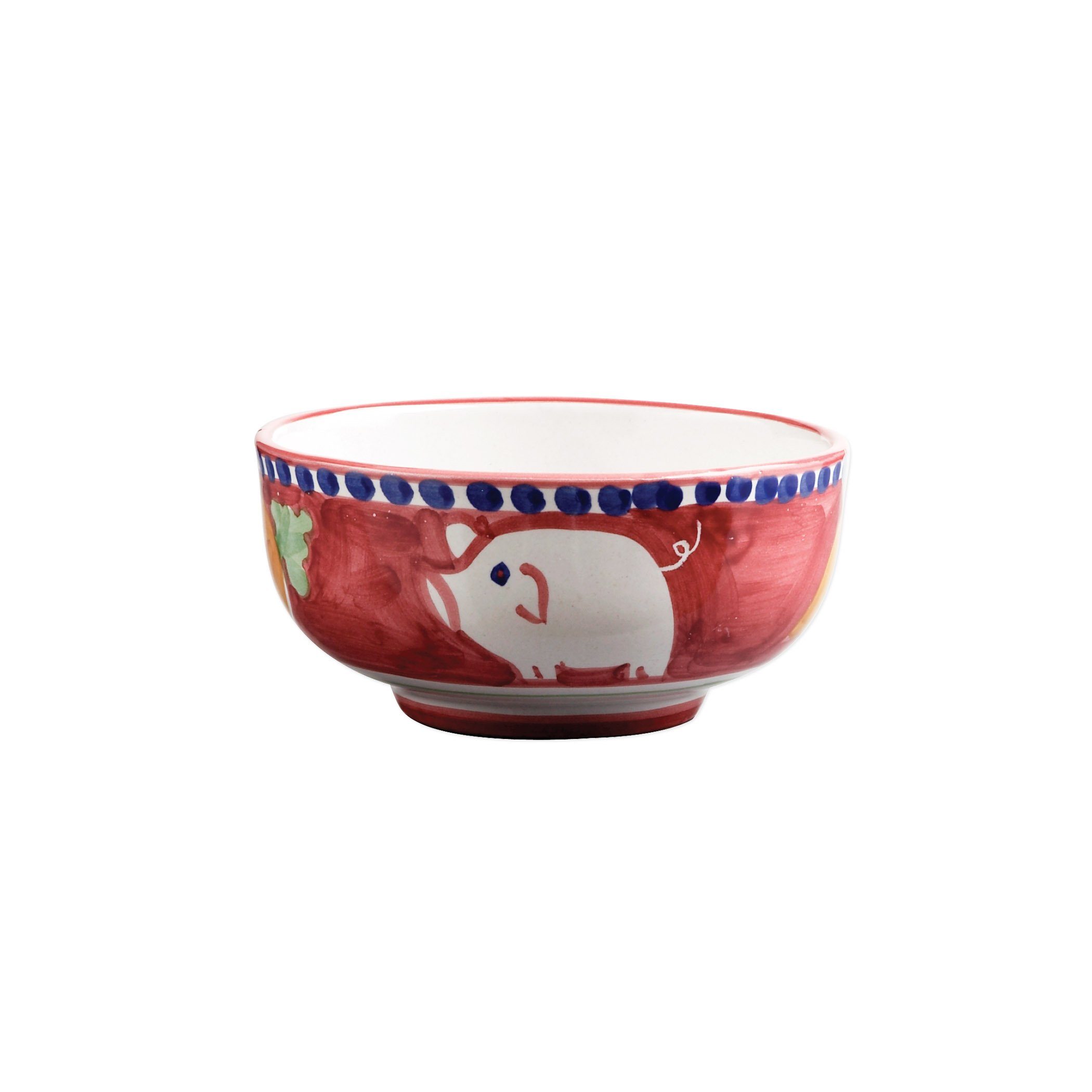 Vietri Hand - painted Campagna Porco Cereal and Soup Bowl, 5 - inch Diameter