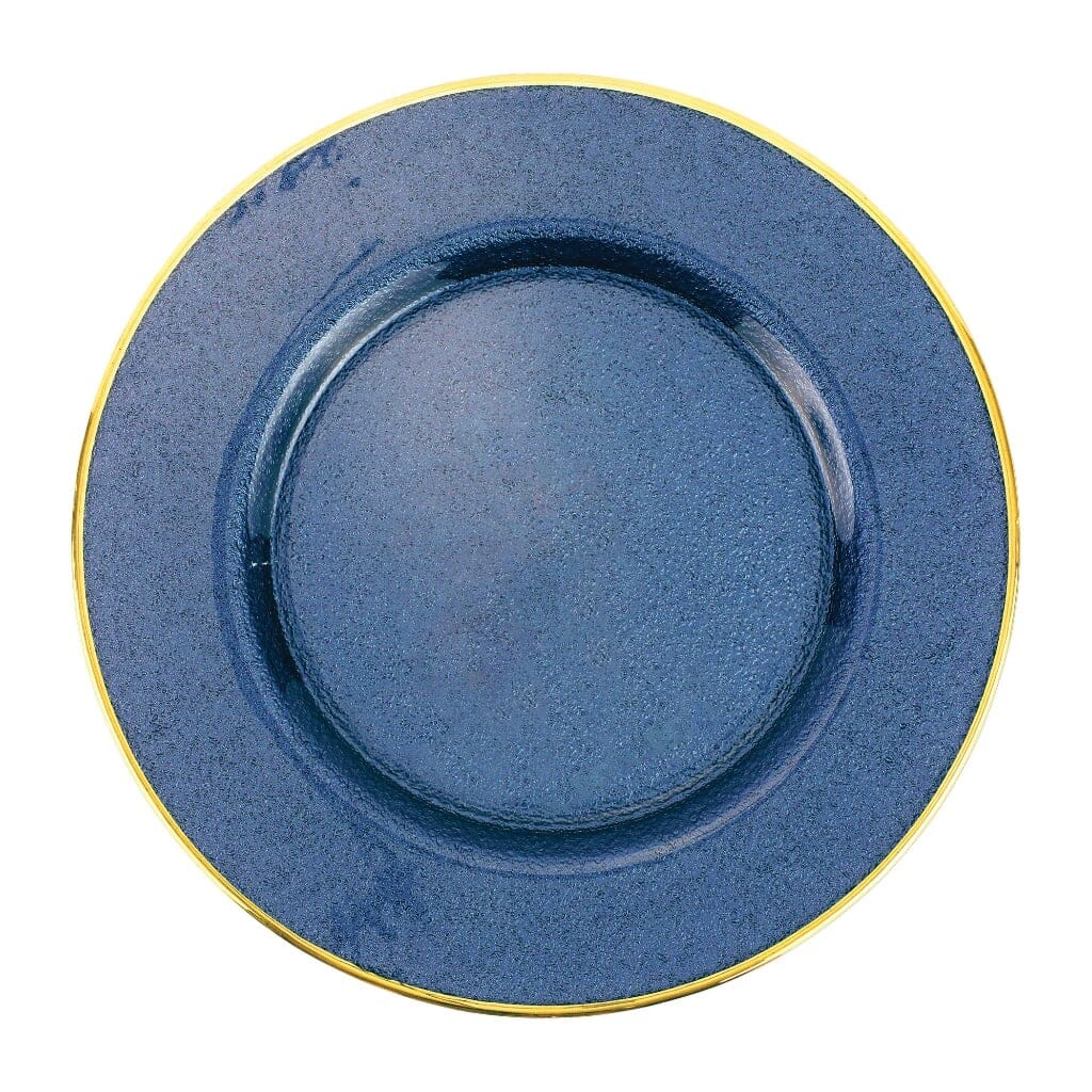 Vietri Premium Metallic Glass Service Plate and Charger for Elegant Table Settings