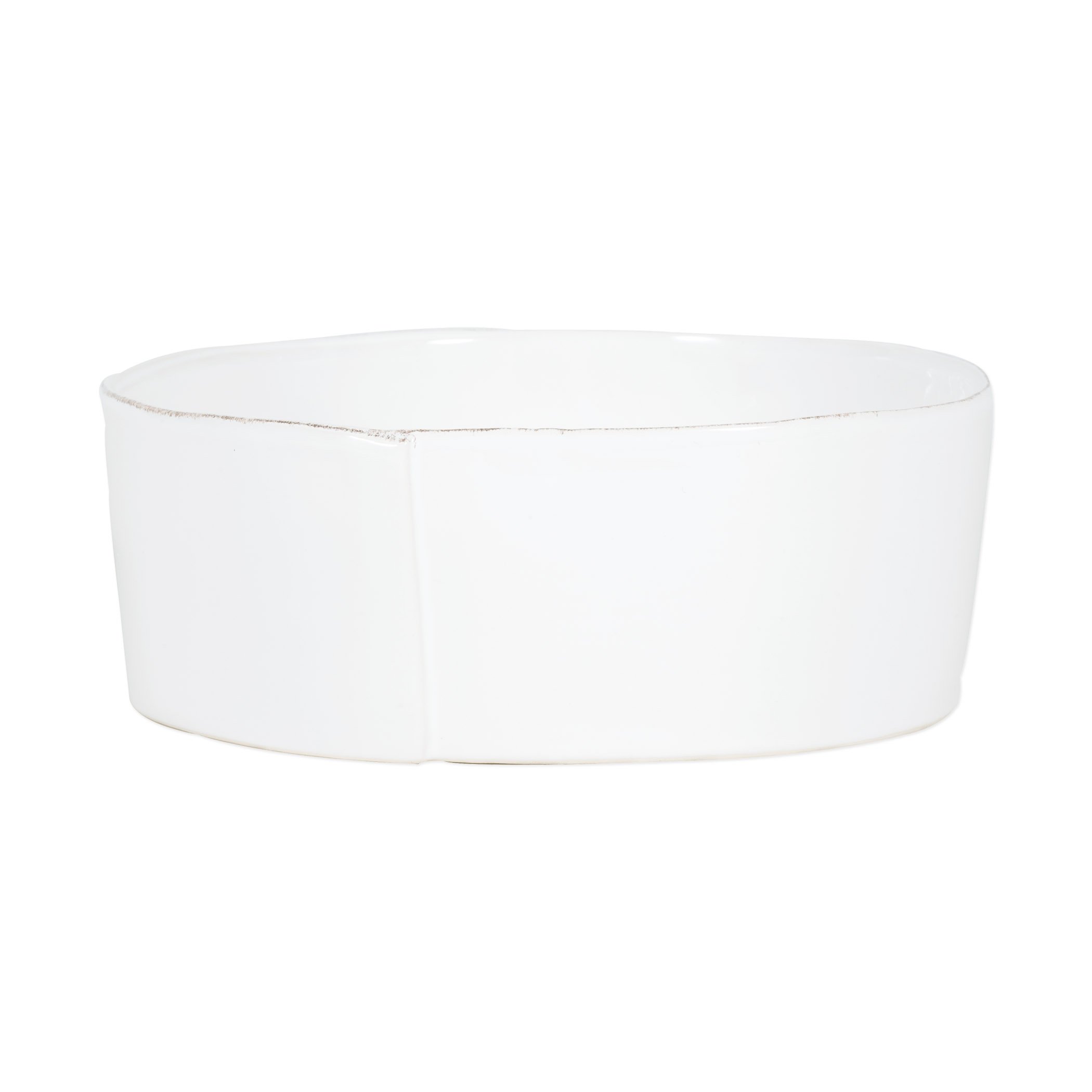Vietri Large-Sized Lastra Pattern Serving Bowl for Food Display