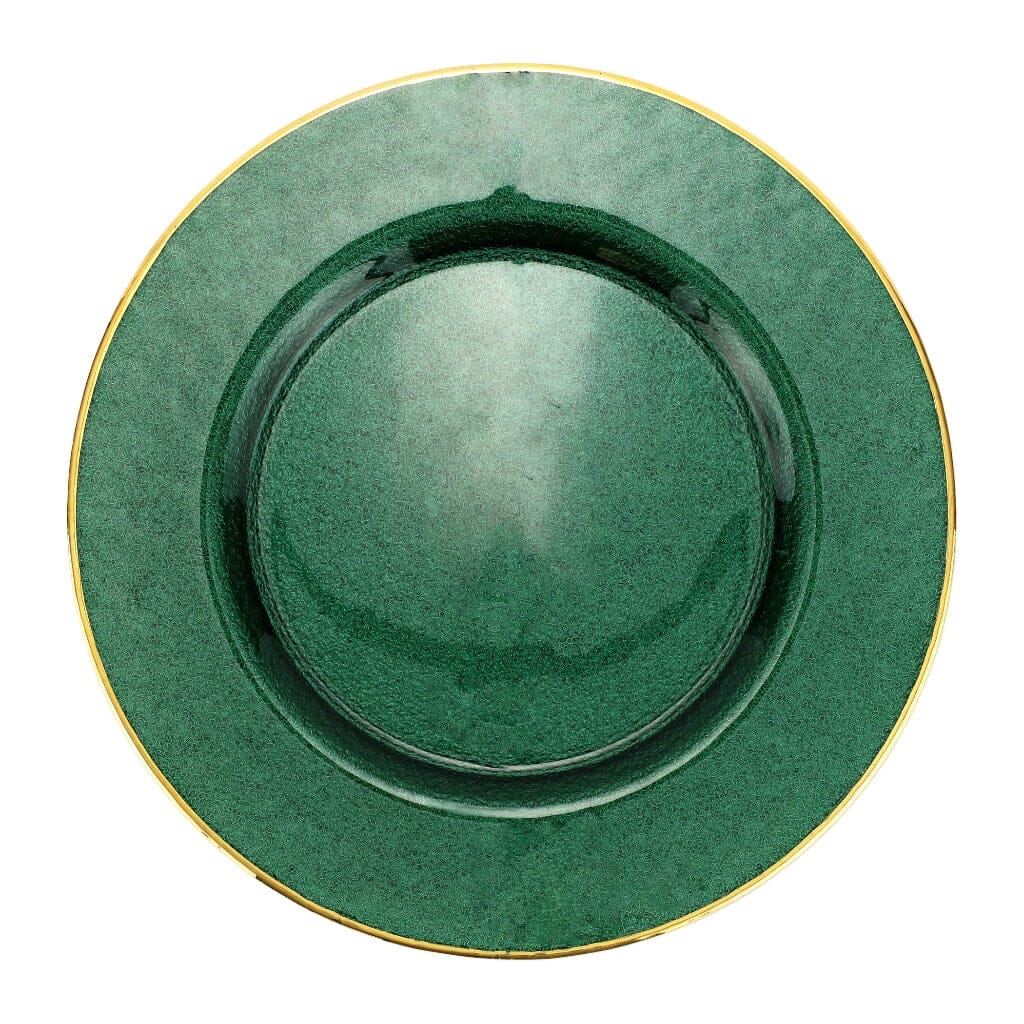 Vietri Premium Metallic Glass Service Plate and Charger for Elegant Table Settings