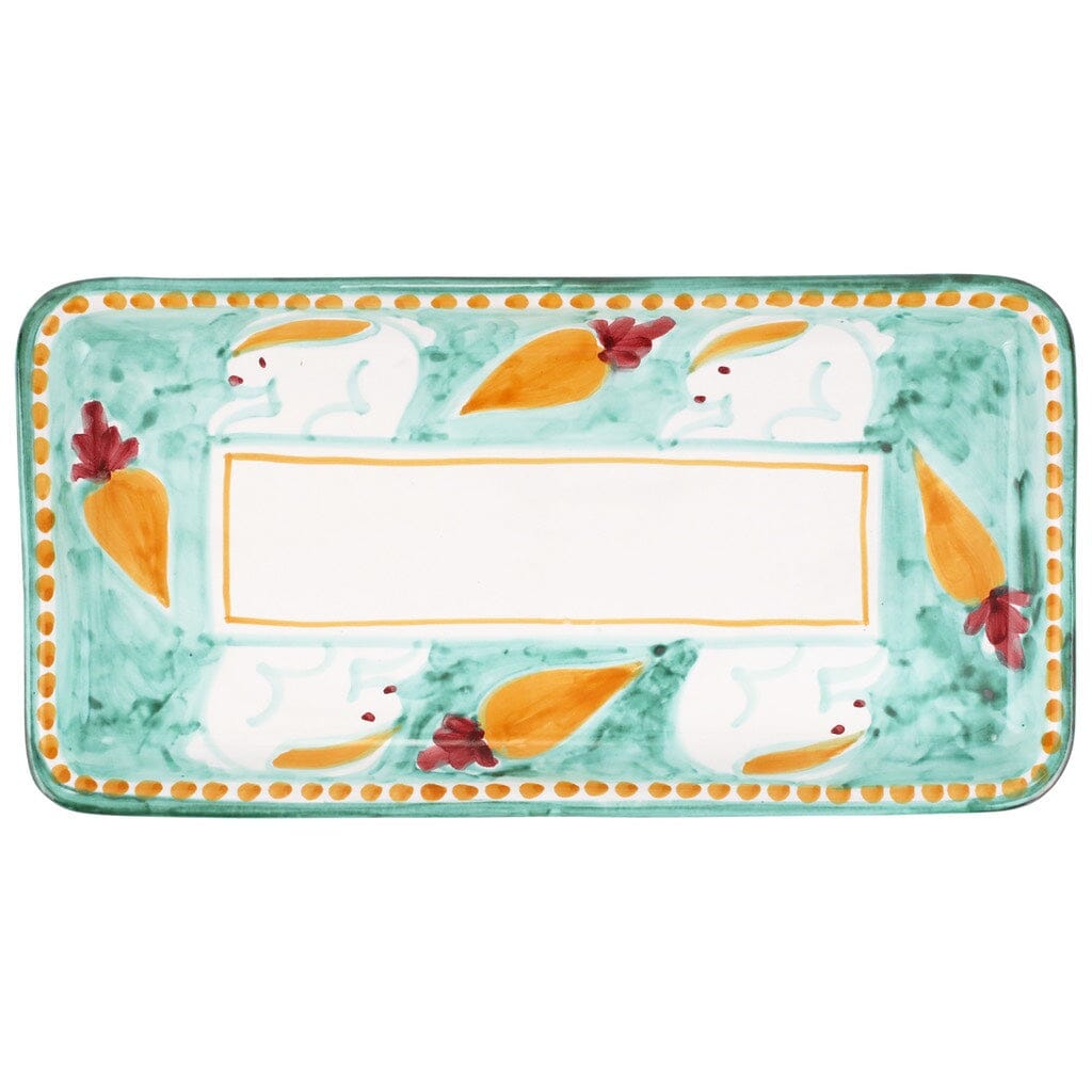 Vietri Campagna Coniglio Hand - painted Rectangular Dinner Platter for Decorative and Practical Use