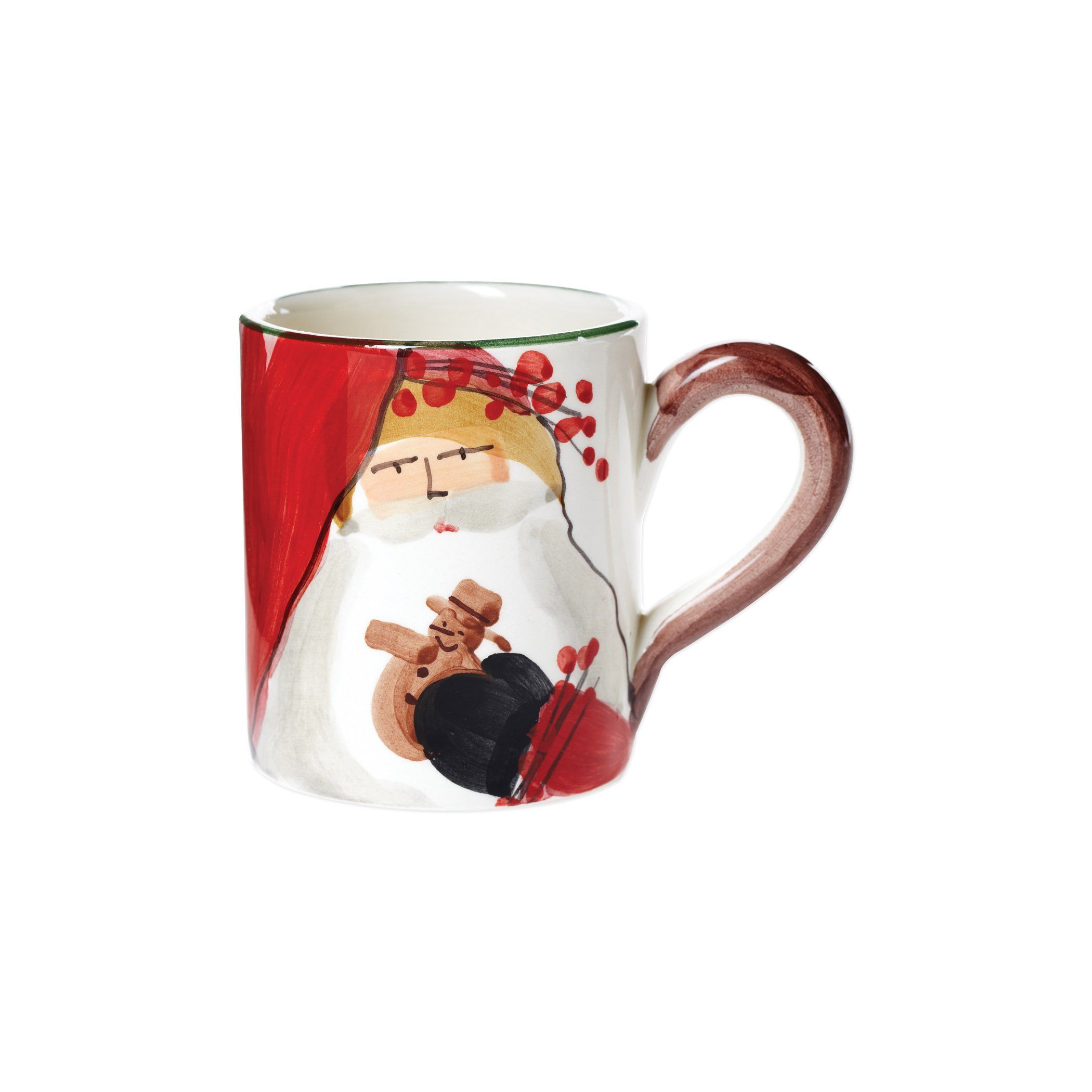 Vietri Old St. Nick Bambini Tableware Set - Handmade Italian Holiday Collection
