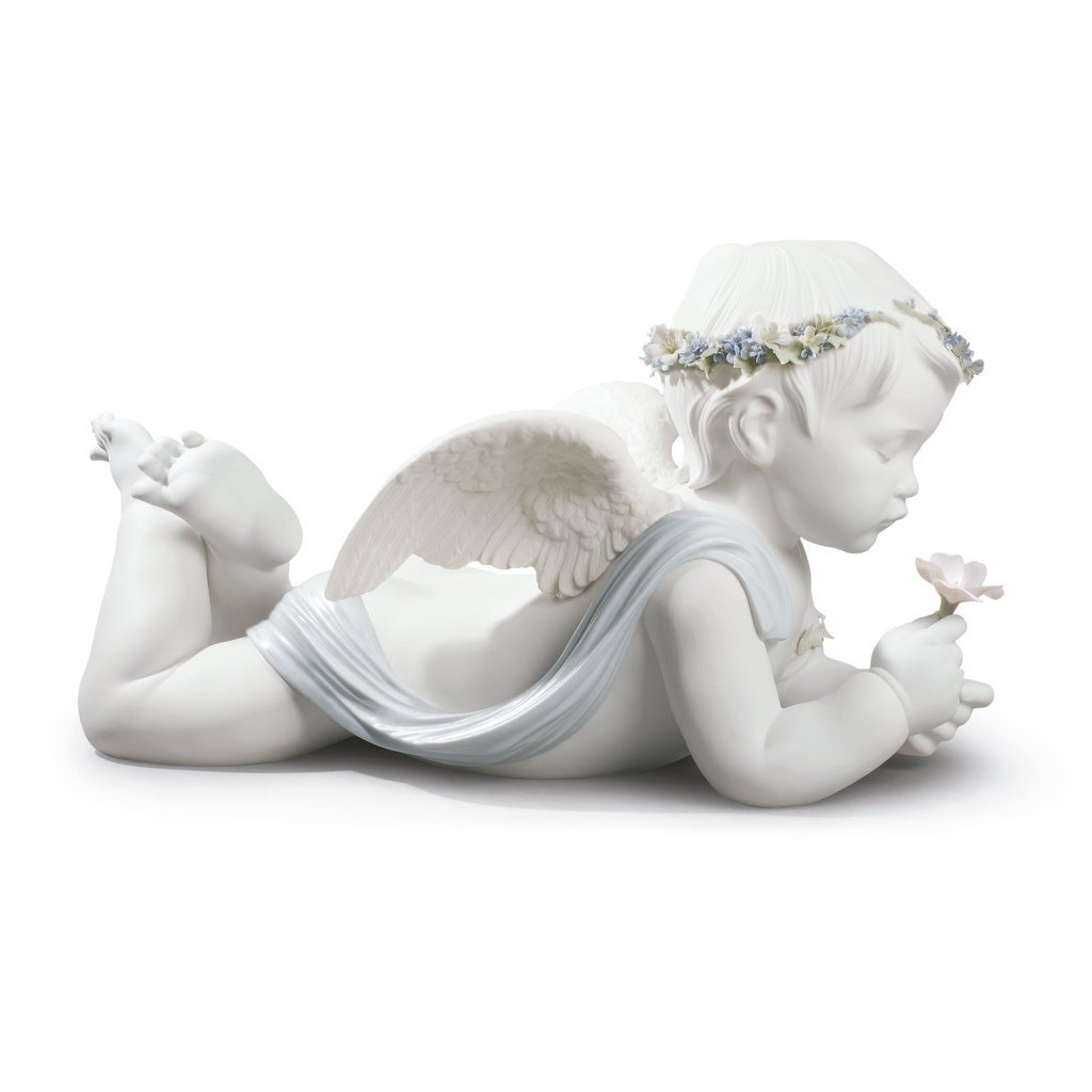 Lladro Handmade Porcelain Collectible My Loving Angel Figurine