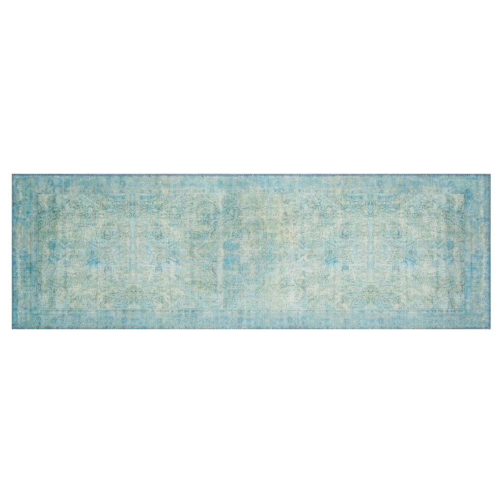Stylish Loloi Loren LQ 08 Aqua-Colored Polyester Power-Loomed Area Rug