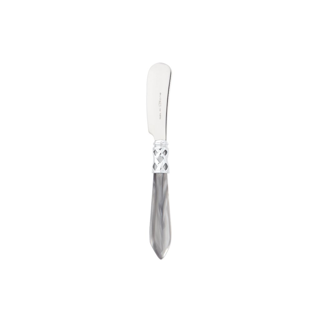 Vietri Aladdin Brilliant Small Stainless Steel Food Spreader for a Sophisticated Dining Experience