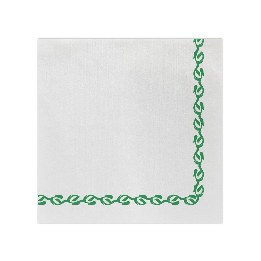 Vietri Florentine Green Disposable Papersoft Dinner Napkins - Ideal for Entertaining and Everyday Use