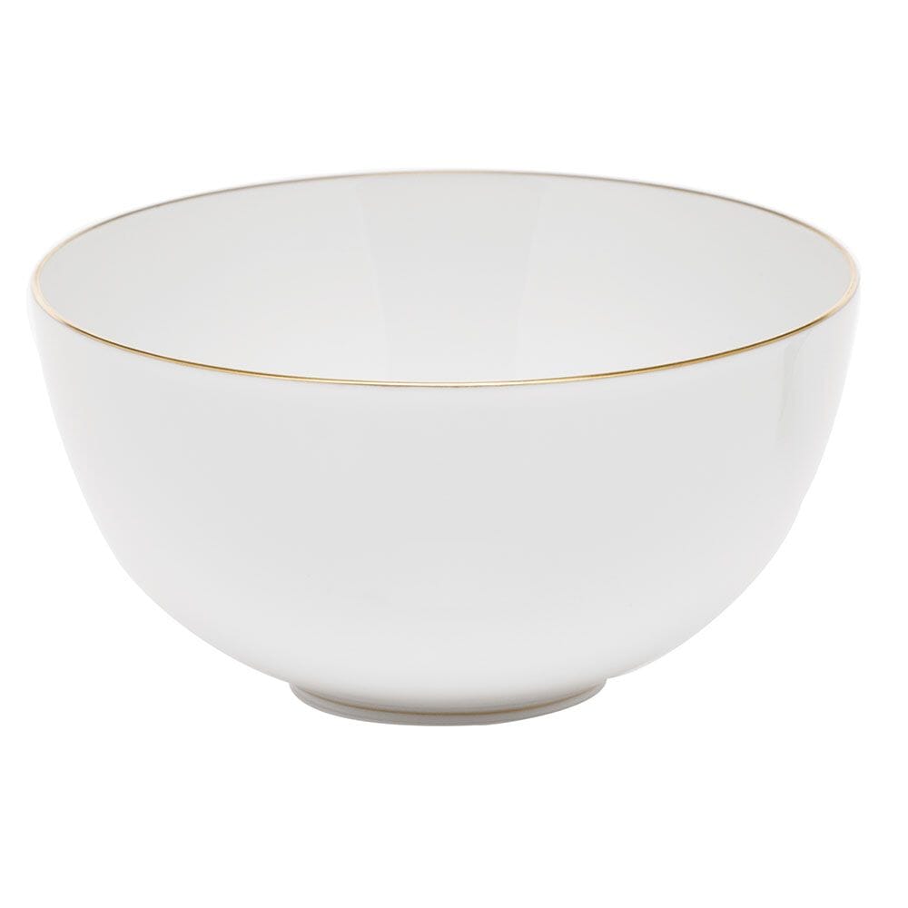 Small Herend Porcelain Bowl with Golden Edge Design