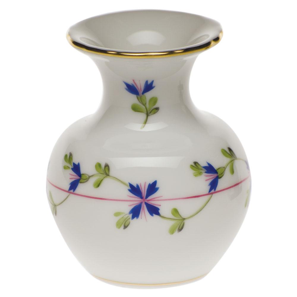 Exquisite Hand - painted Herend Medium Bud Vase with Lip