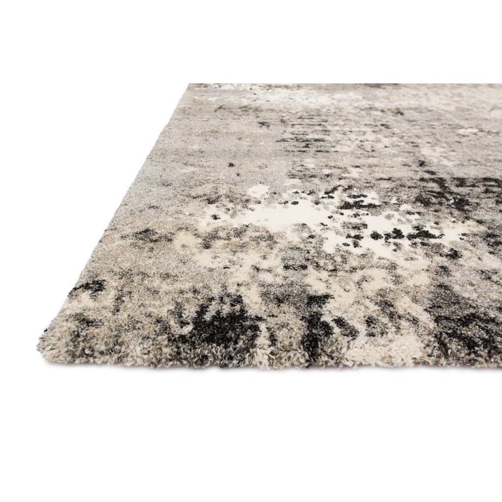 Stylish Grey Loloi Viera VR 04 Power - Loomed Area Rug