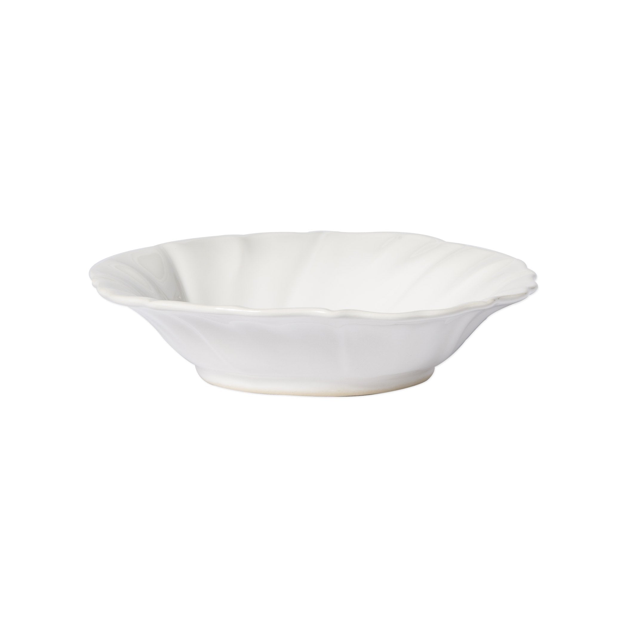 Vietri Incanto Enchanted Stone Ruffle Design Pasta Serving Bowl