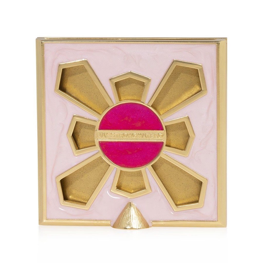 Jay Strongwater Flora 2 - Square Frame with Hand - Set Swarovski Pave Corners