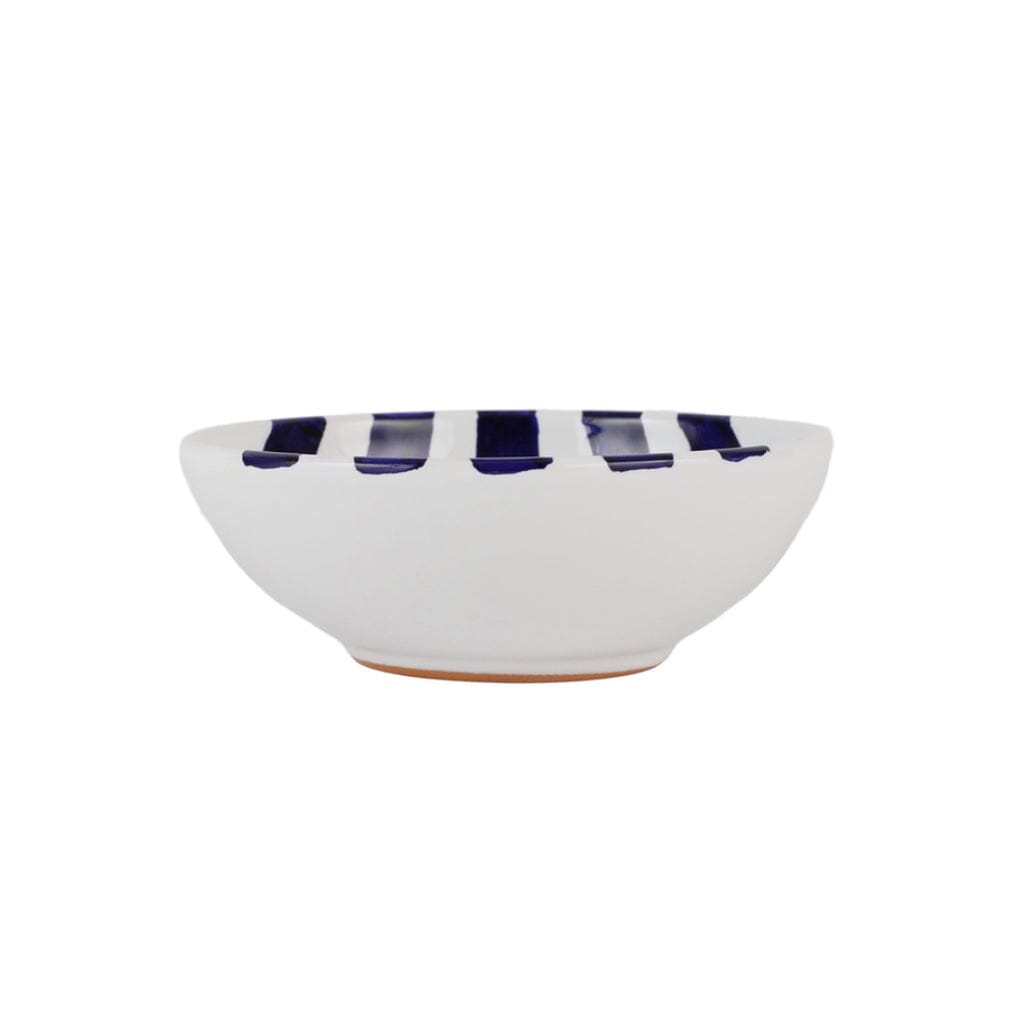 Vibrant Vietri Amalfitana Striped Cereal Bowls for Colorful Breakfasts