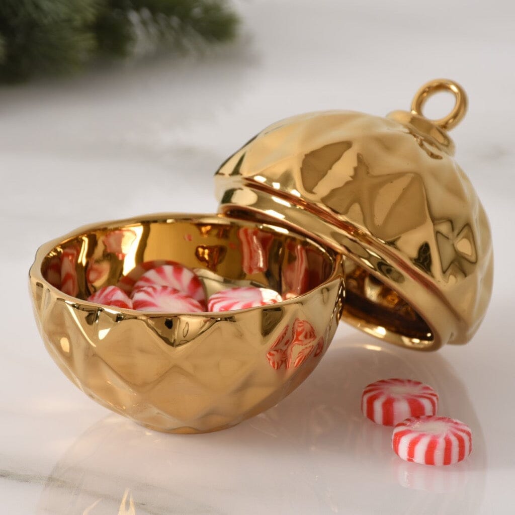 Pampa Bay Gold-plated Small Decorative Ornament Bowl for Holiday Tables