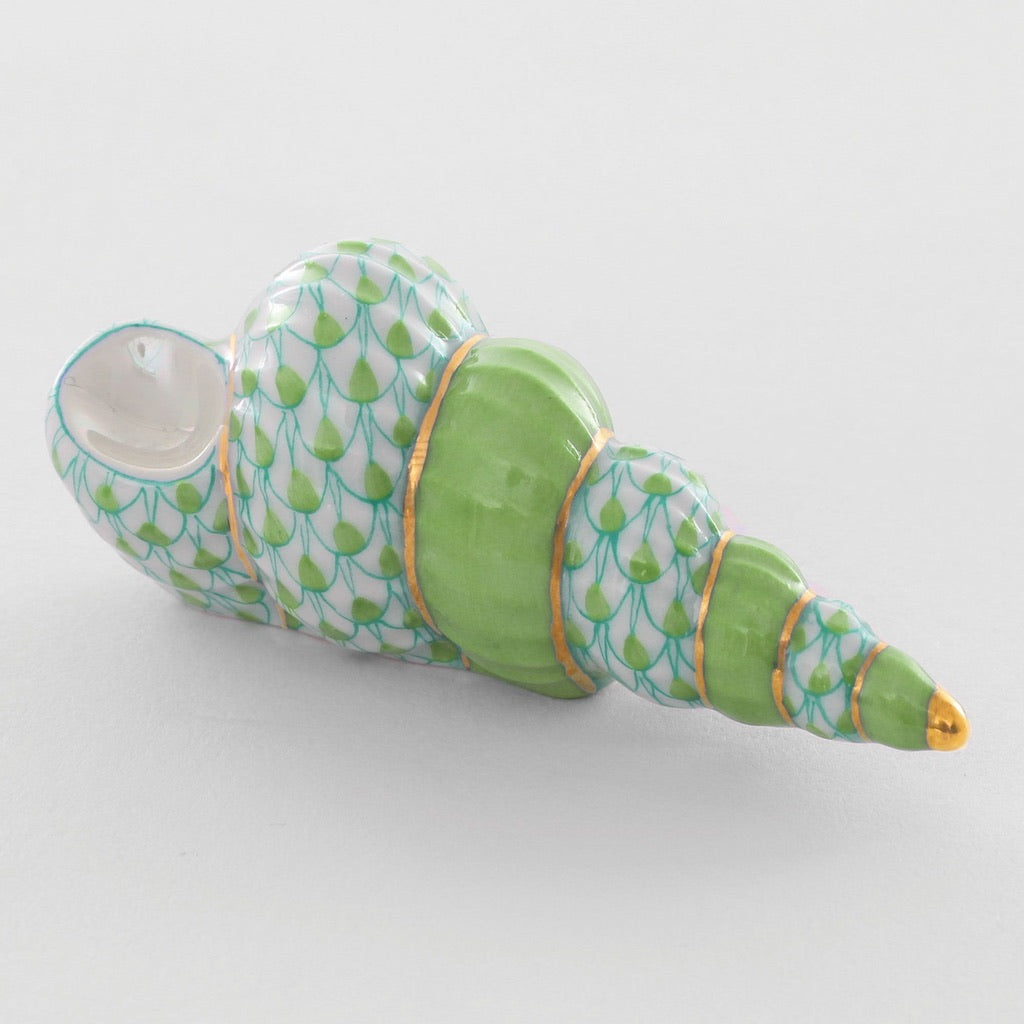 Herend Handmade Porcelain Staircase Shell Decorative Figurine