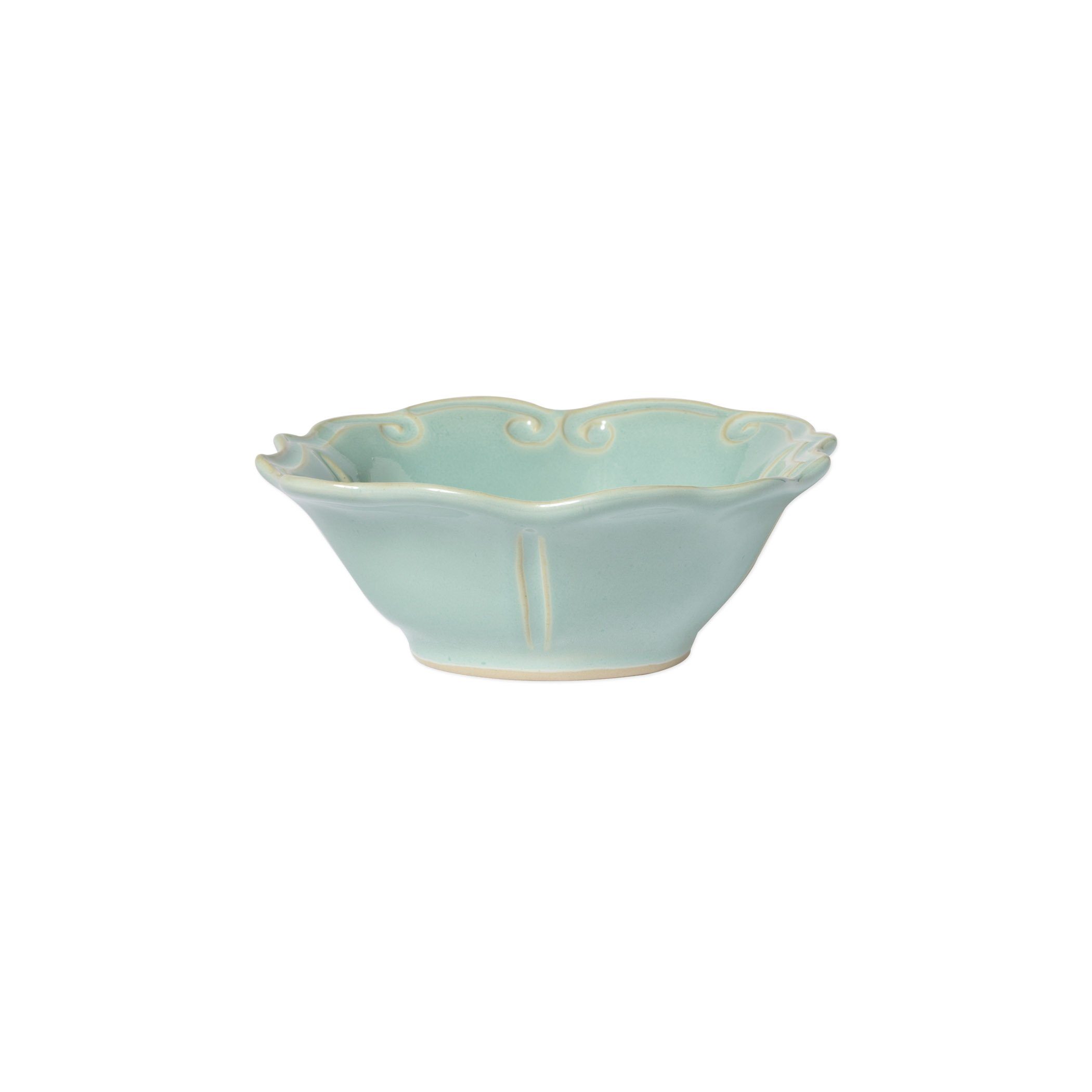Vietri High - Quality Italian Stoneware Incanto Stone Baroque - Style Cereal Bowl
