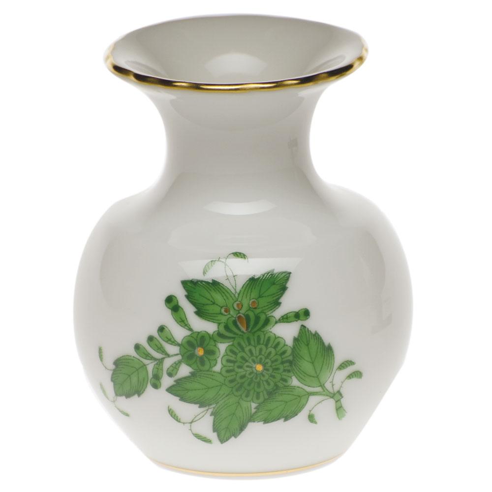 Exquisite Hand - painted Herend Medium Bud Vase with Lip