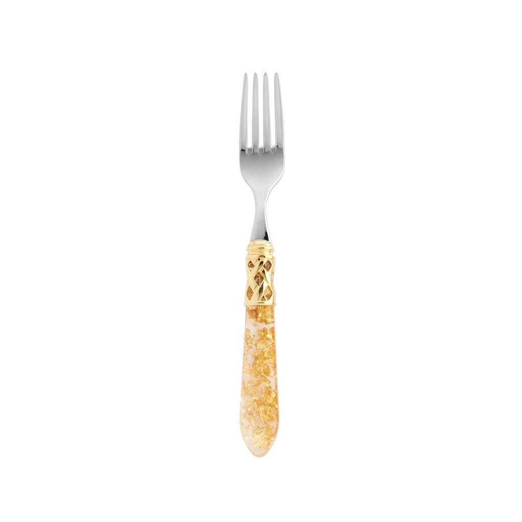 Vietri Aladdin Salad Fork with Brilliant Shiny Chrome Finish