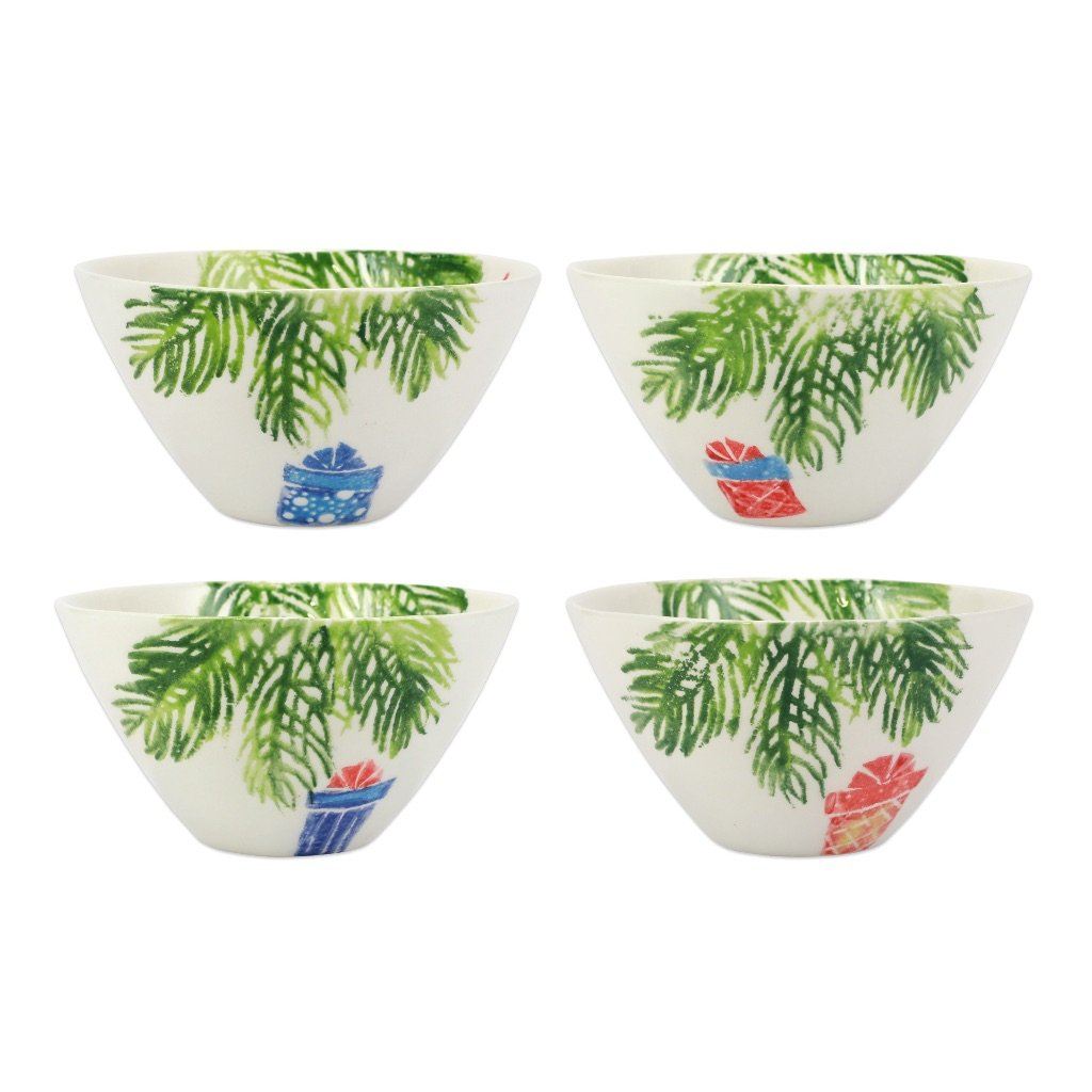 Vietri Hand - painted Assorted Nutcrackers Cereal Bowl Set of 4