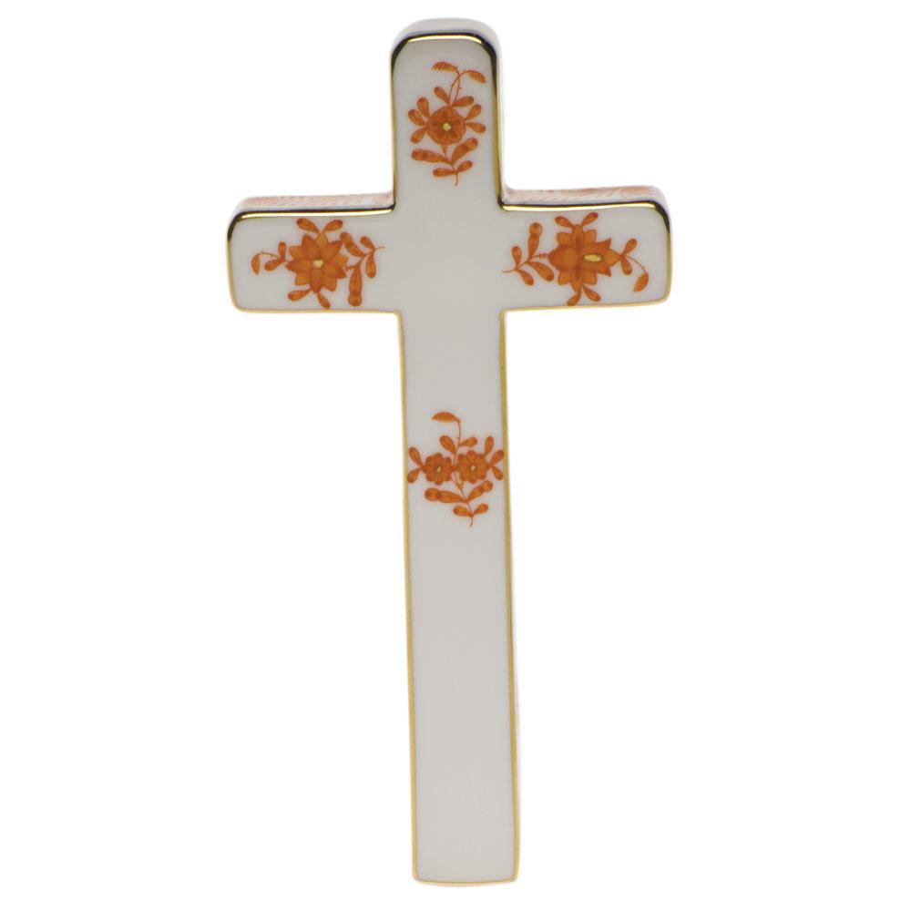 Exquisite Handmade Herend Porcelain Cross for Faith and Devotion