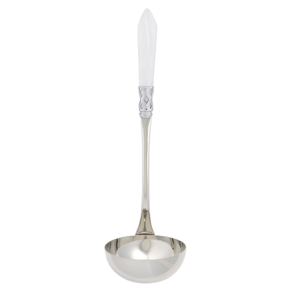 Vietri Aladdin Brilliant Chrome-Finished Soup Ladle for Sophisticated Dining