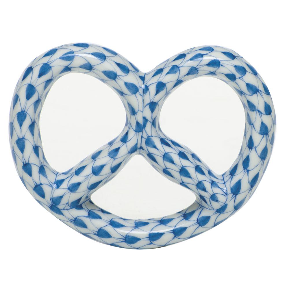 Exquisite Hand - painted Hungarian Herend Pretzel Porcelain Figurine
