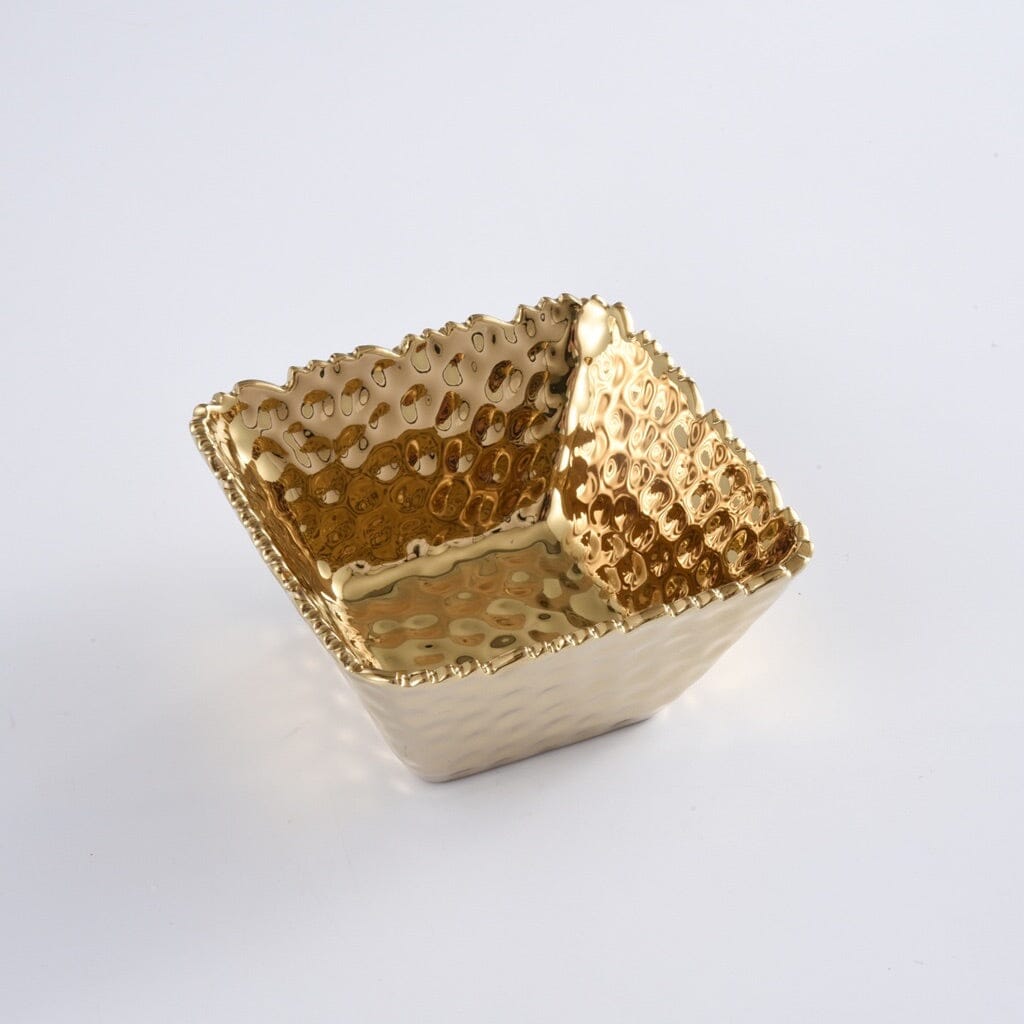 Pampa Bay High - Quality Golden Titanium - Finished Small Square Snack Bowl for Golden Millennium