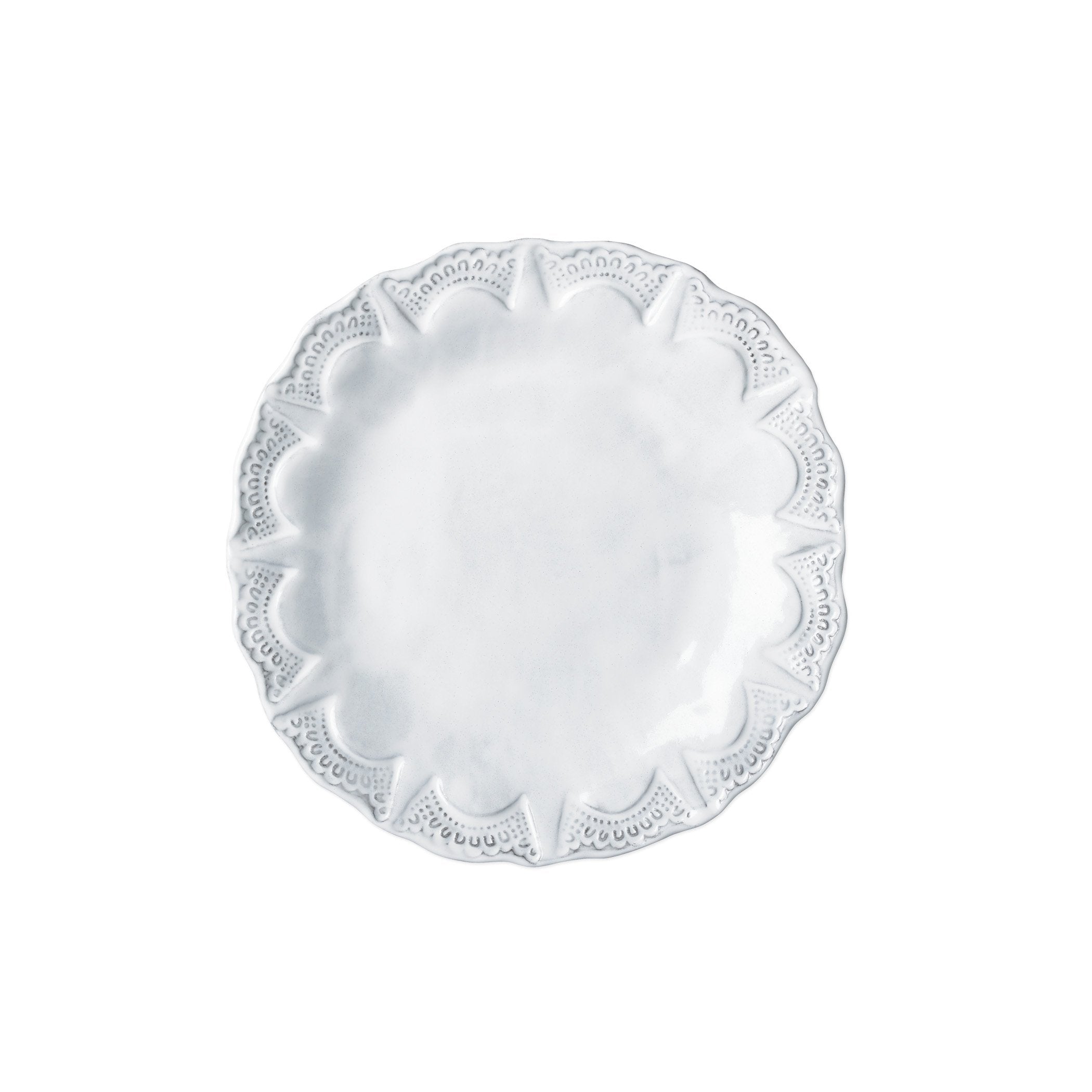 Handmade Vietri Incanto Lace Earthenware Salad Plate, 8.5 - inch Diameter