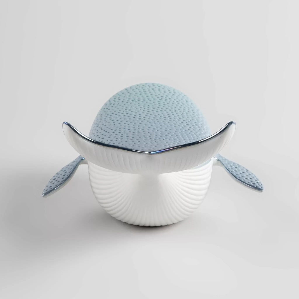 Exquisite Handmade Lladro Porcelain Little Whale Figurine from Spain