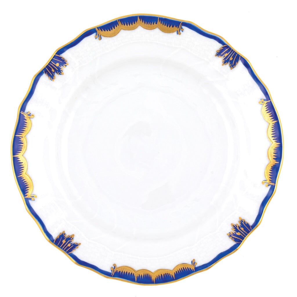 Exquisite Herend Porcelain Princess Victoria 6 - inch Bread and Butter Plate with 24K Gold