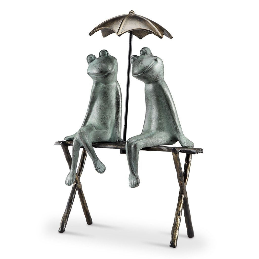 SPI Outdoor Aluminum Garden Art Sculpture for Frog Lovers