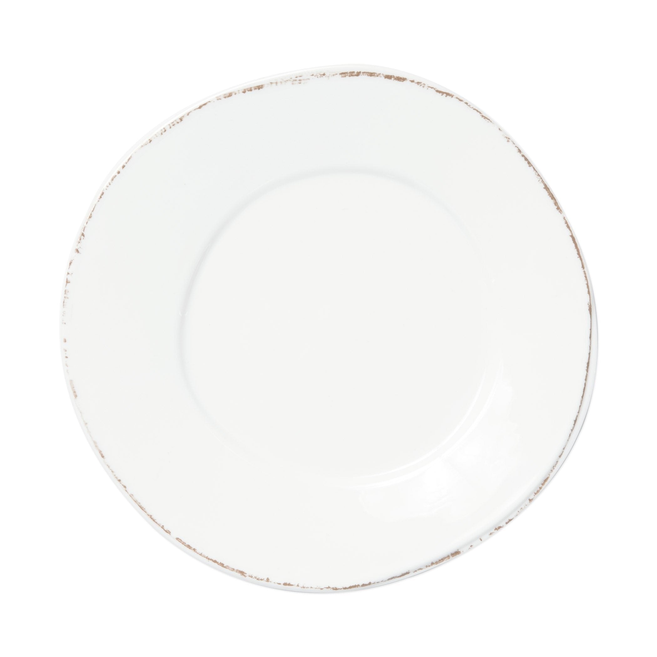 Vietri Lightweight Glossy White Melamine Dinner Plate