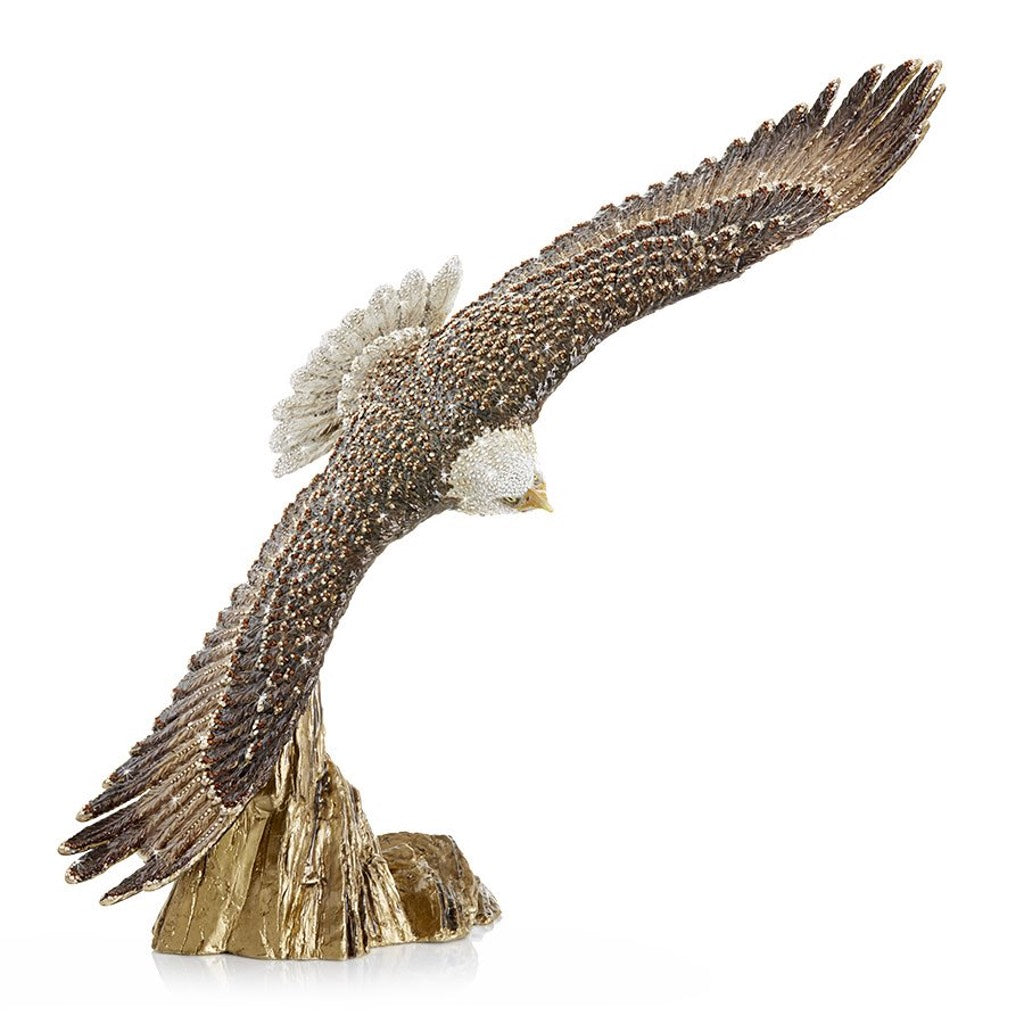 Jay Strongwater 25th Anniversary Collectible Franklin Soaring Eagle Figurine