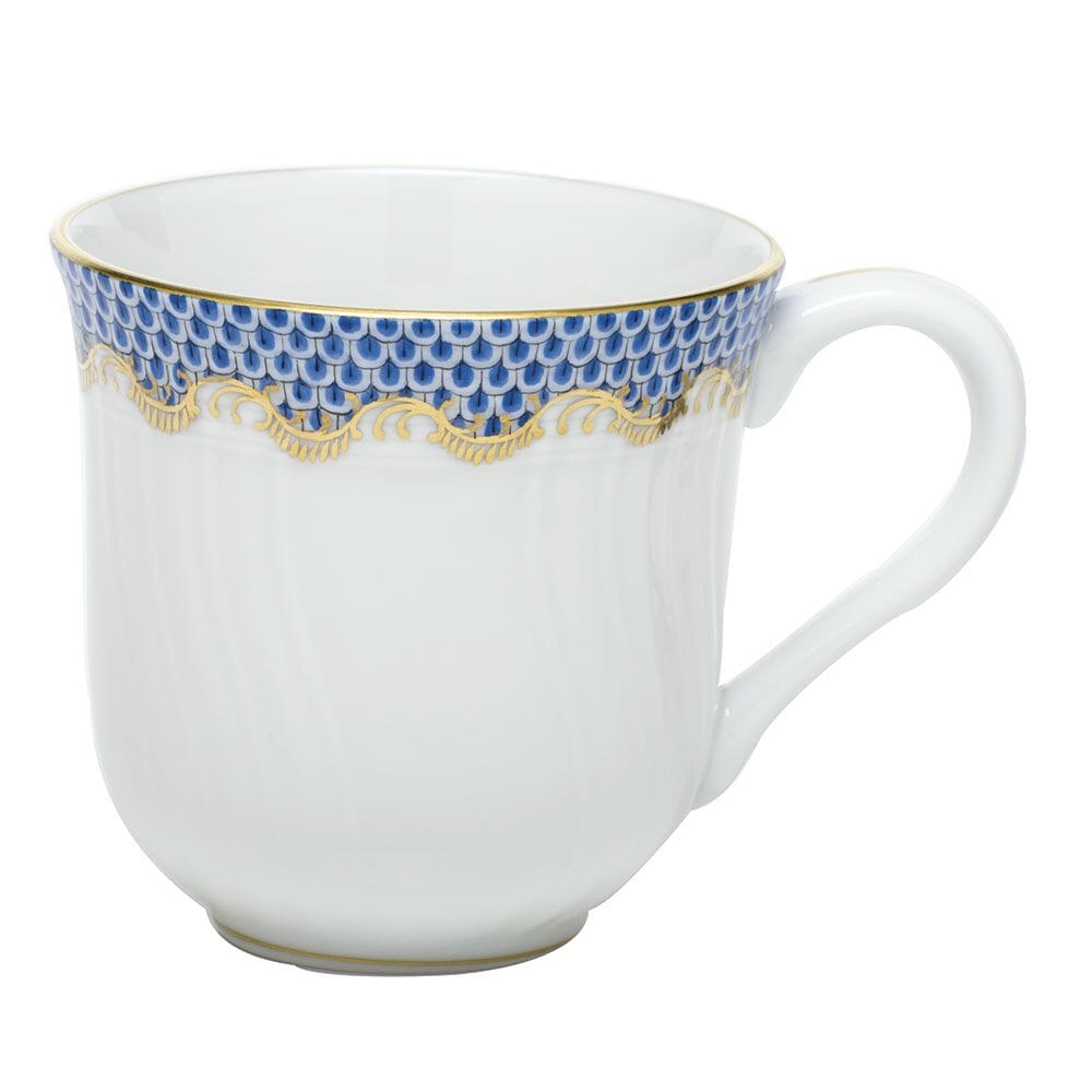 Versatile Herend Mug with 150+ Years Old Fish Scale Pattern in Various Colors