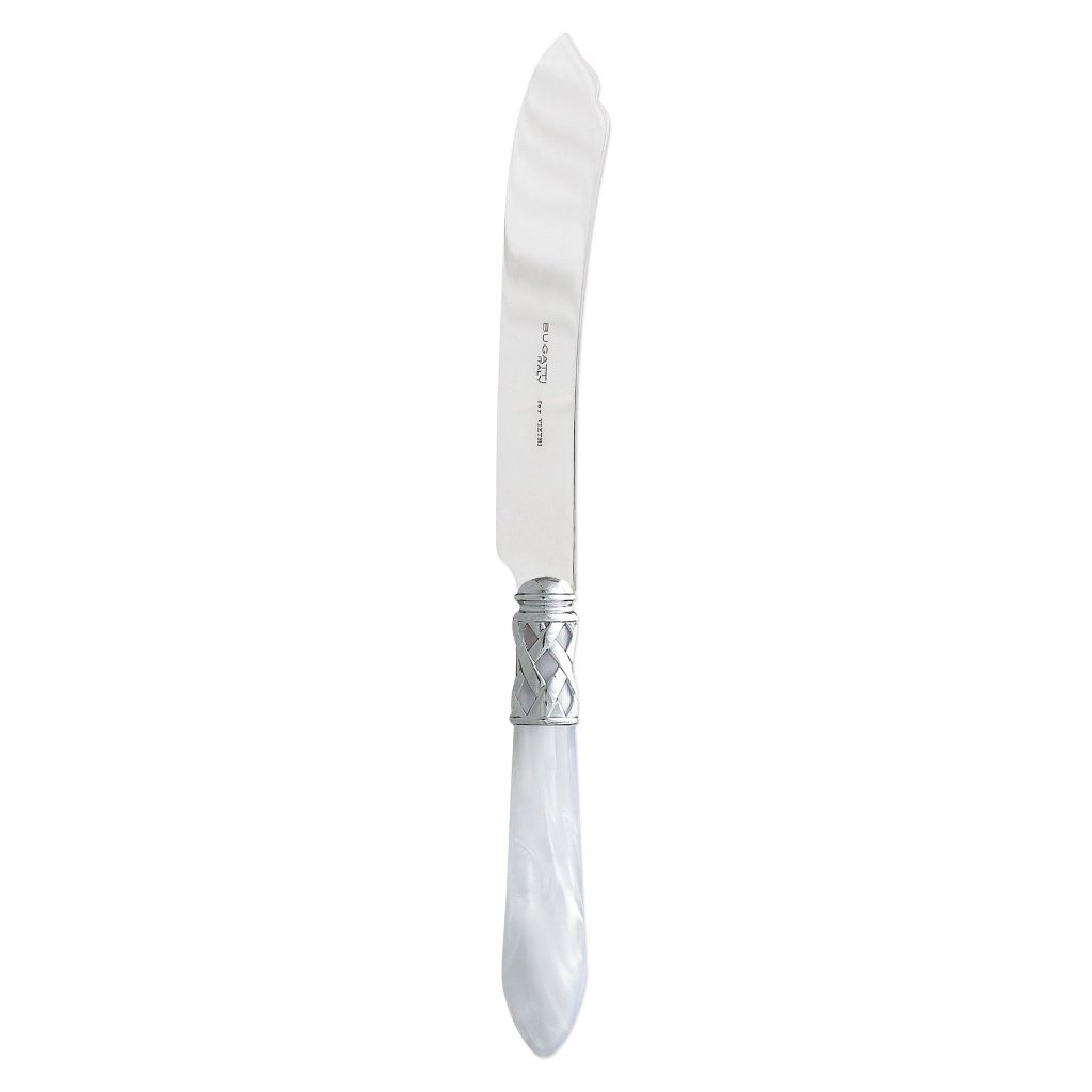 Vietri Aladdin's Stunning Chrome-finish 18/10 Stainless Steel Cake Knife
