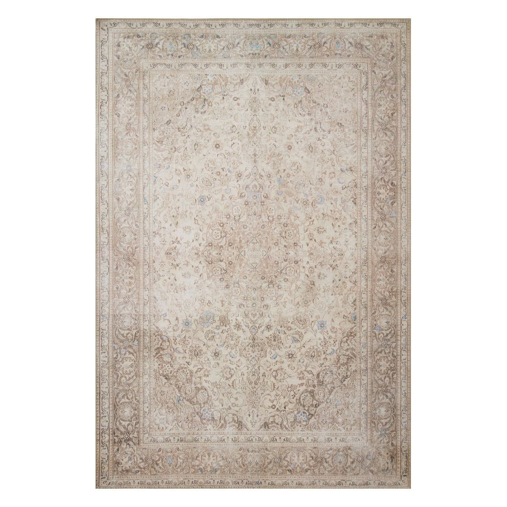 Loloi Loren Sand Taupe Power - Loomed Polyester Area Rug for Indoor Decoration, Model LQ 03
