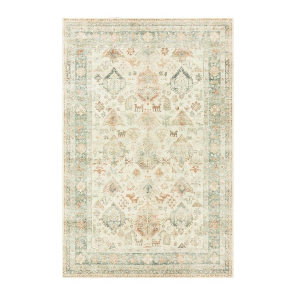 Loloi II Soft & Luxurious Beige/Multi Rosette ROS 01 Area Rug
