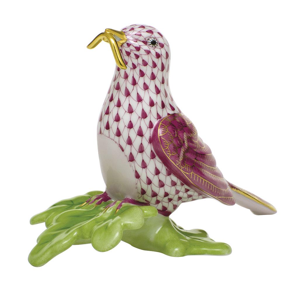 Handmade Herend Early Bird Gets The Worm Porcelain Figurine