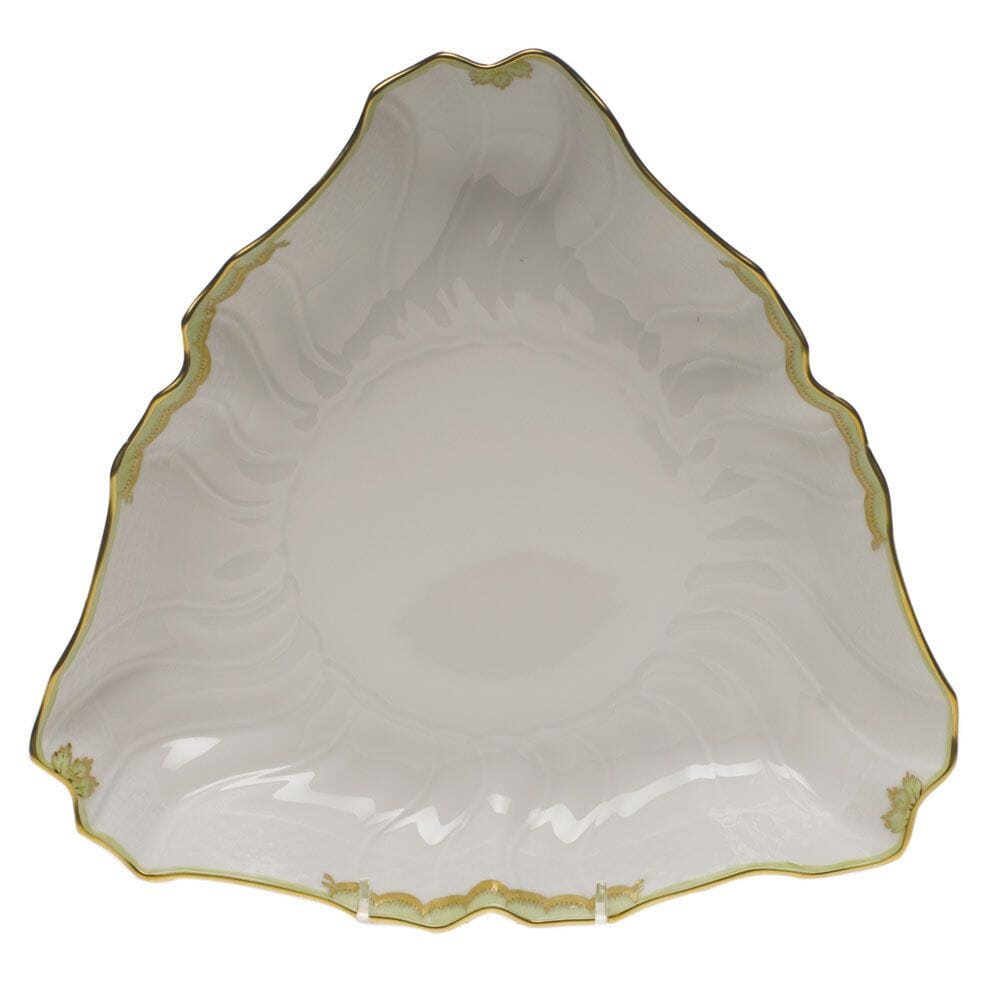 Herend Porcelain Princess Victoria Patterned Triangle Serving Dish