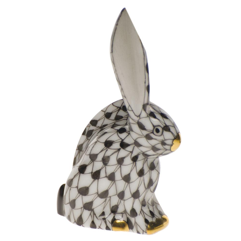Herend Miniature Handmade Porcelain Rabbit Figurine