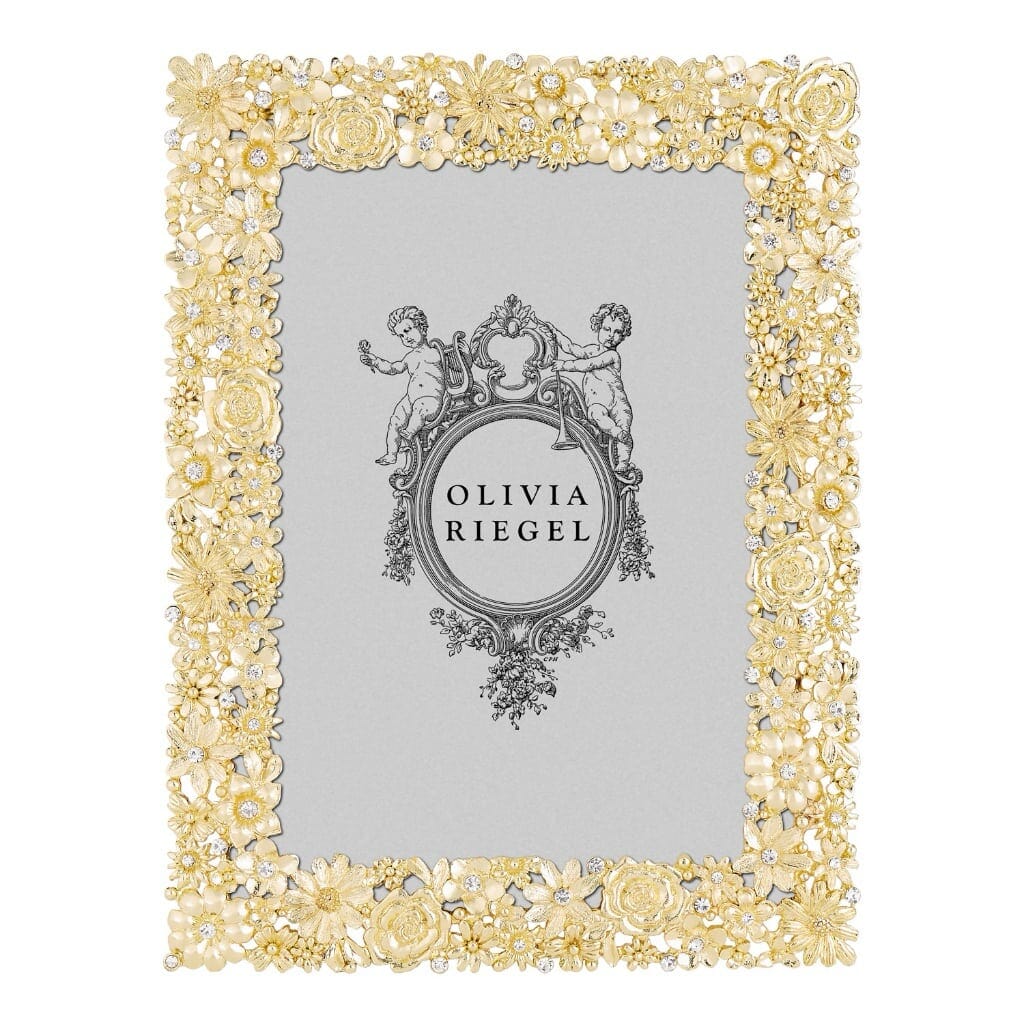 Luxurious Olivia Riegel Gold-plated Everleigh 5 x 7 Picture Frame for Displaying Cherished Memories