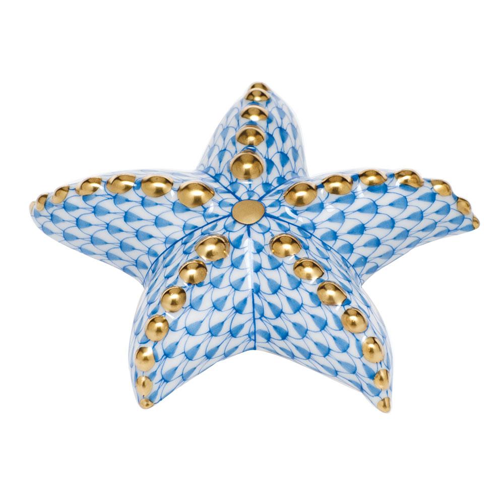 Exquisite Handmade Herend Porcelain Puffy Starfish Figurine