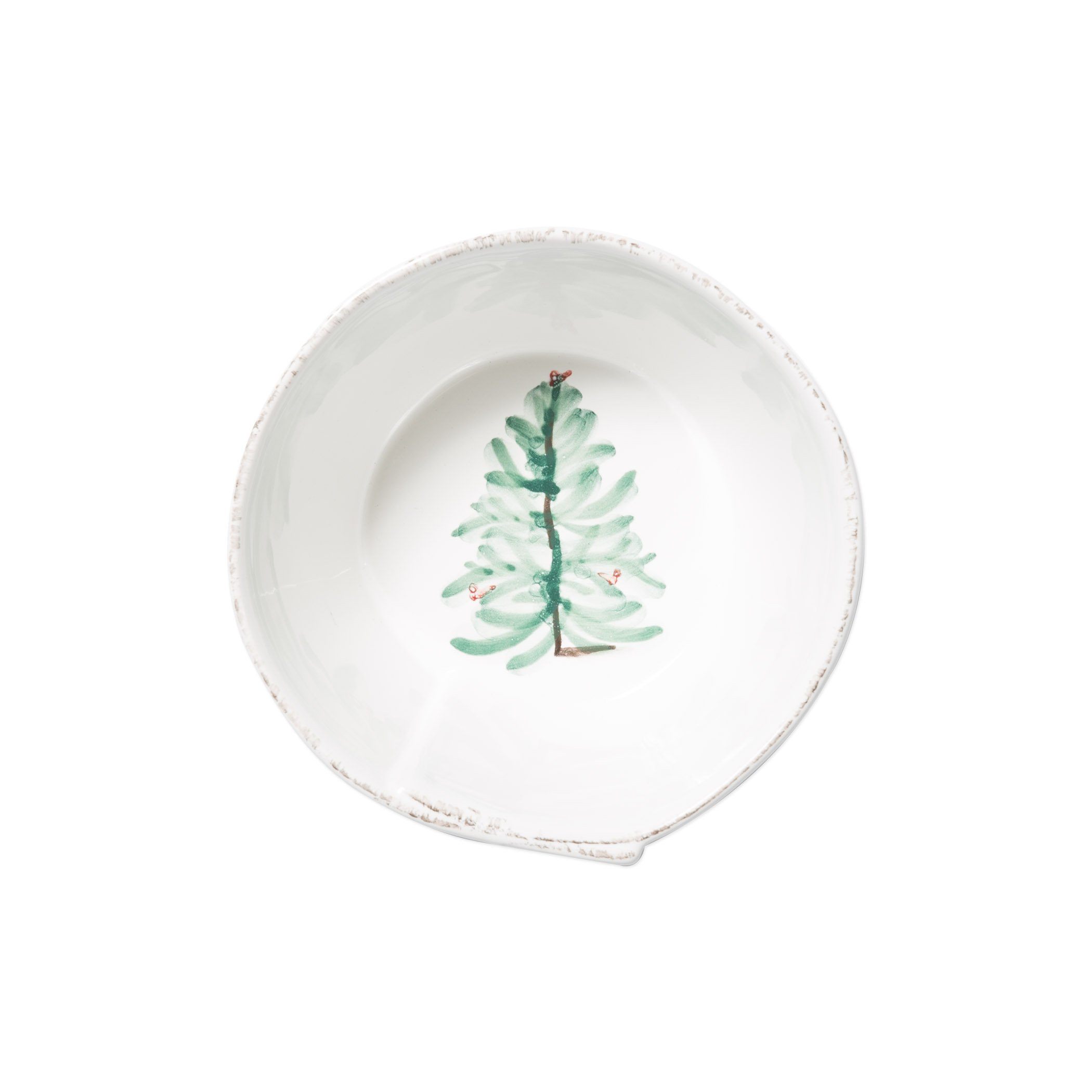 Vietri Hand - painted Holiday Stacking Italian Stoneware Cereal Bowl