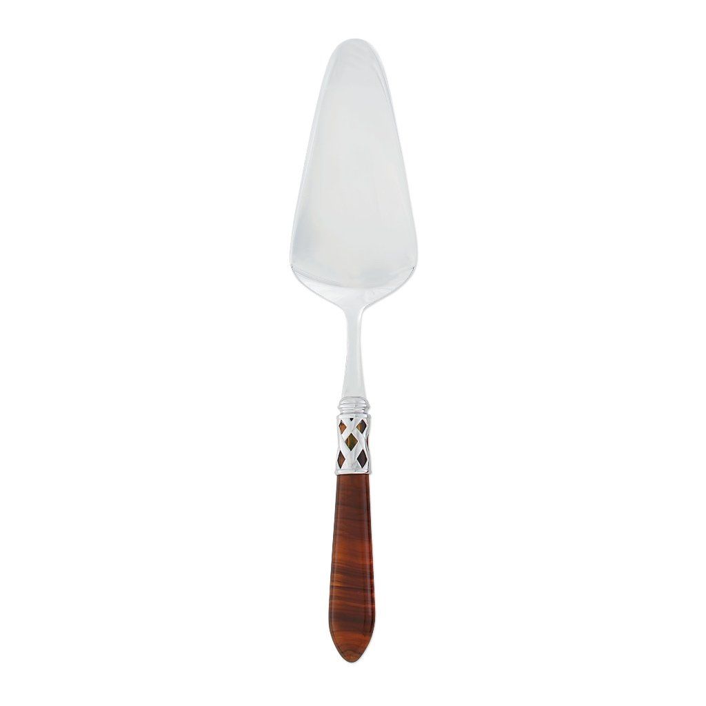Vietri Aladdin Pastry Server with Brilliant Chrome - Finished Stainless - Steel Dessert Serving Tool