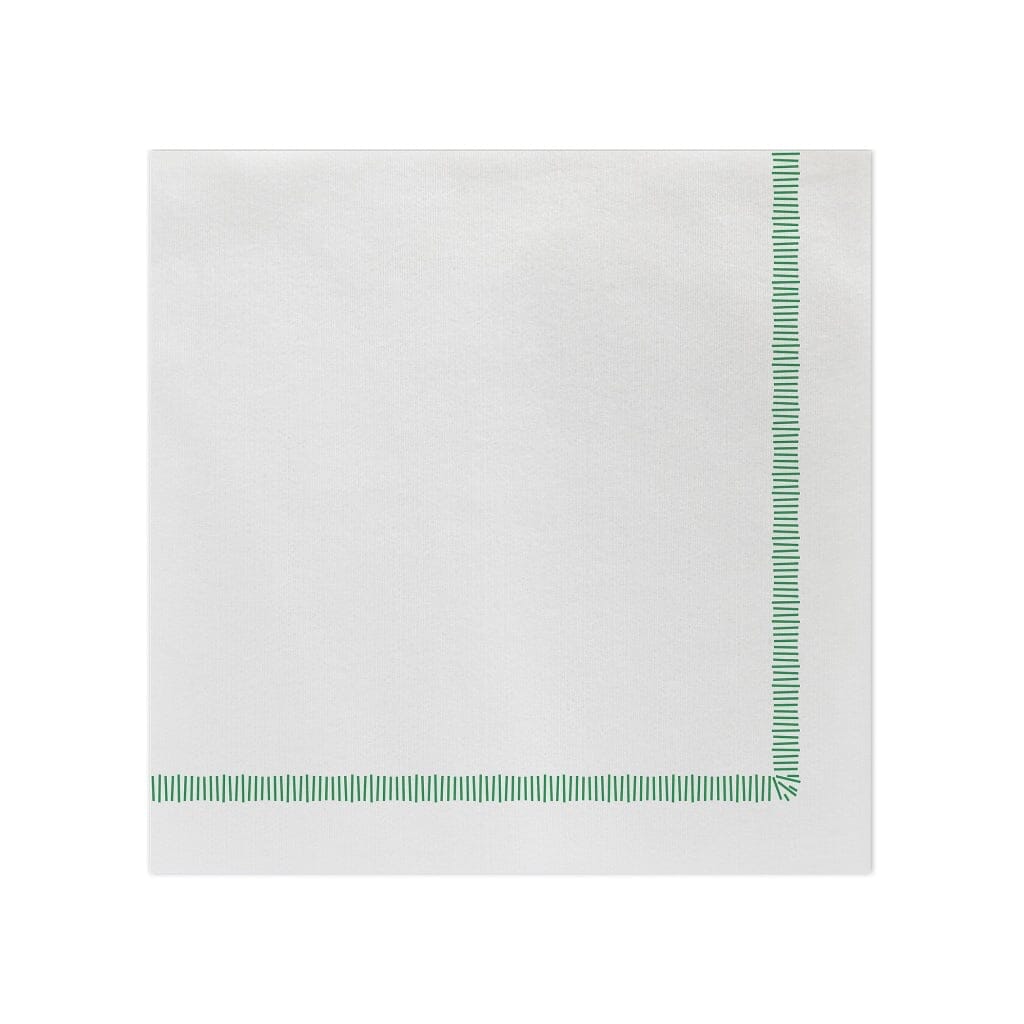 Vietri Green Fringe Papersoft Disposable Dinner Napkins for Any Occasion