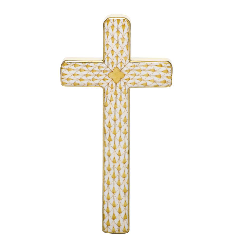 Exquisite Handmade Herend Porcelain Cross for Faith and Devotion