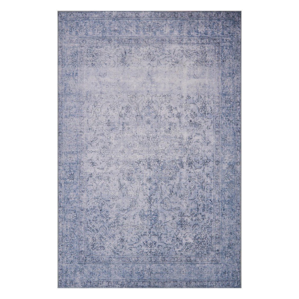 Loloi Loren LQ 09 Slate-Colored Polyester Power-Loomed Area Rug for Home Decor