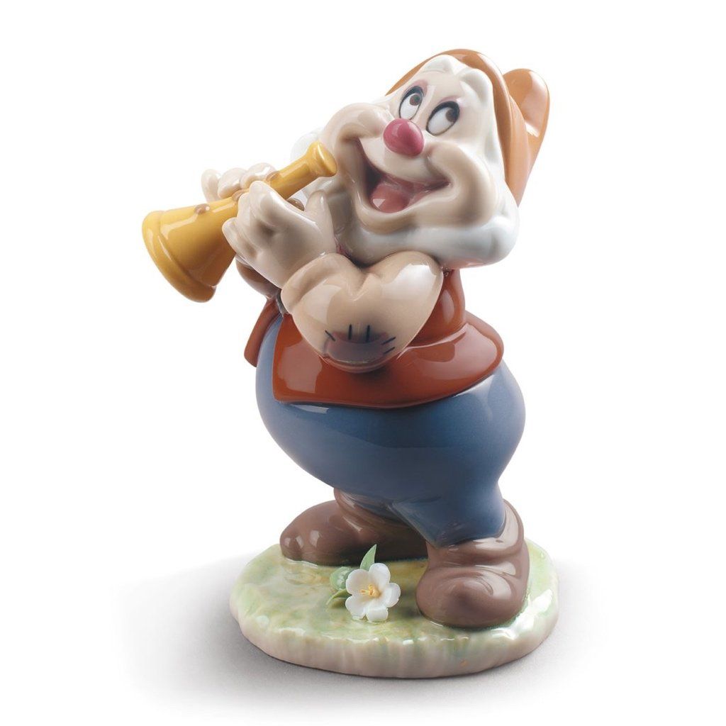 Lladro Hand - Painted Disney Happy Porcelain Figurine from 2018
