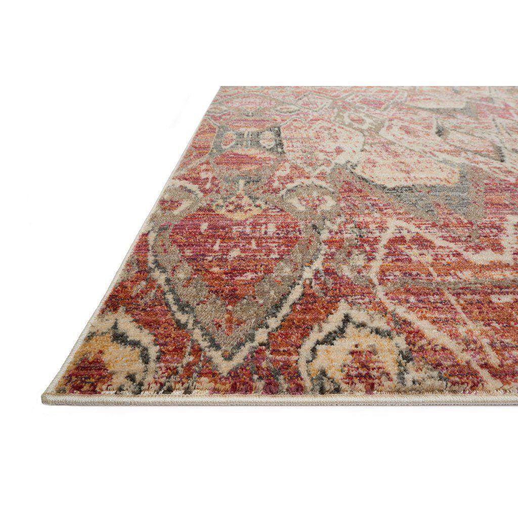 Loloi Javari JV 04 Berry Ivory Power - Loomed Area Rug for Indoor Decor