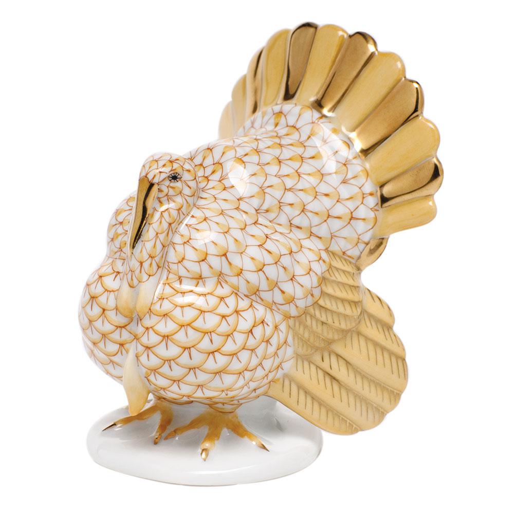 Exquisite Handmade Herend Tom Turkey Porcelain Figurine